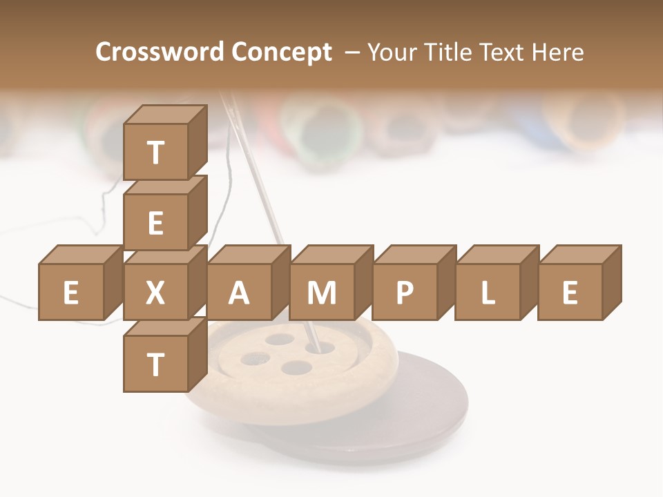 Cliche Sewing Roll PowerPoint Template