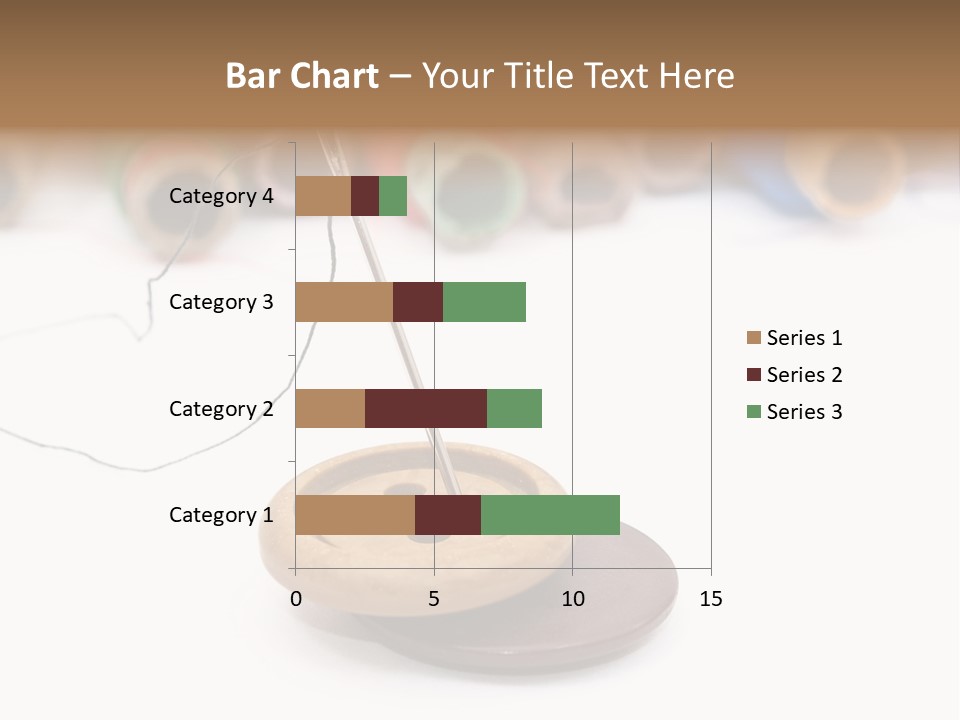 Cliche Sewing Roll PowerPoint Template