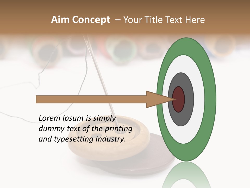 Cliche Sewing Roll PowerPoint Template