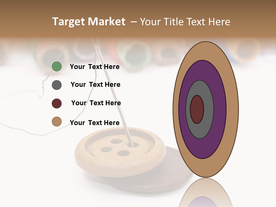 Cliche Sewing Roll PowerPoint Template