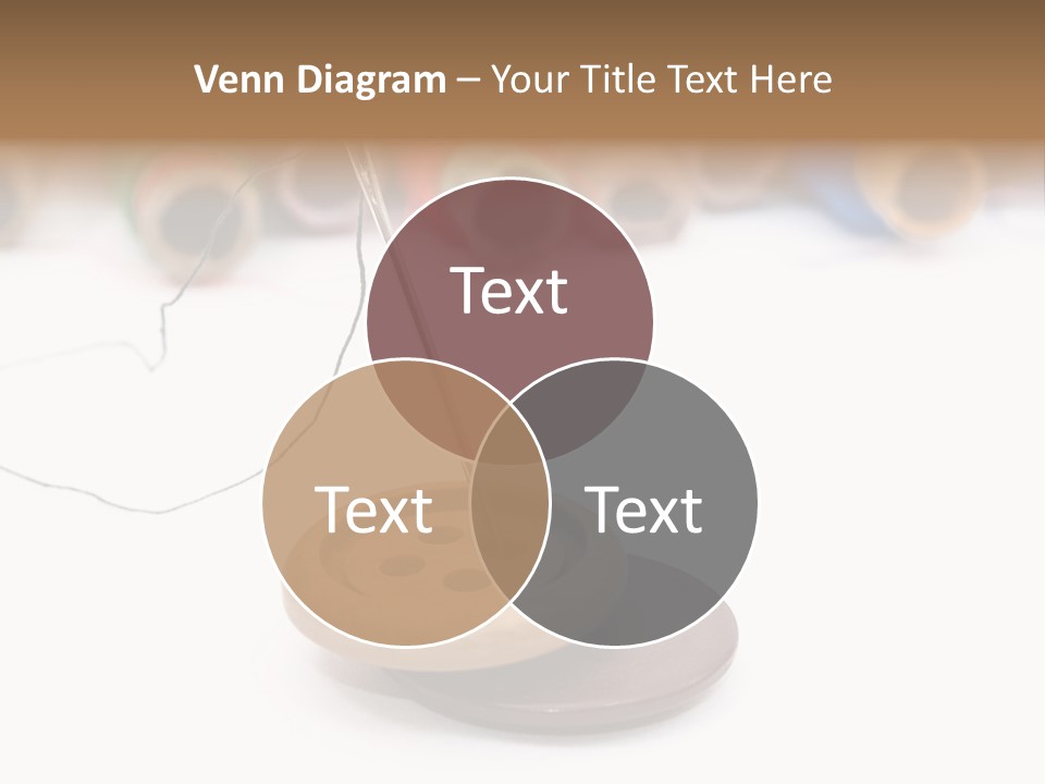 Cliche Sewing Roll PowerPoint Template