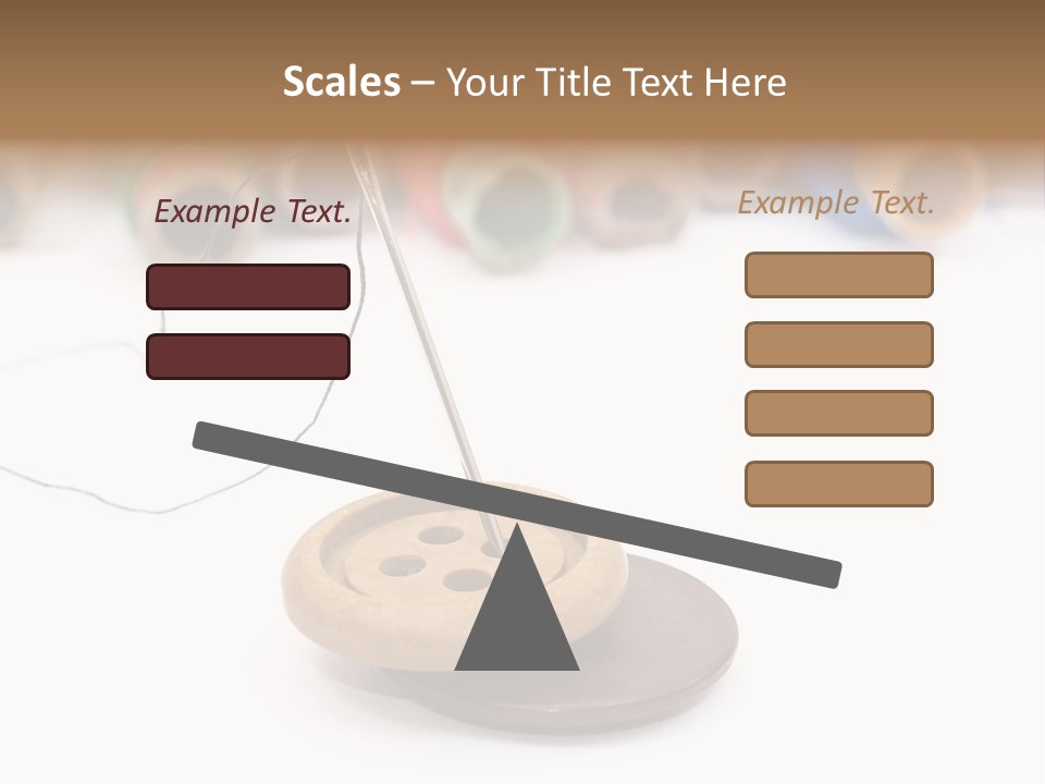 Cliche Sewing Roll PowerPoint Template