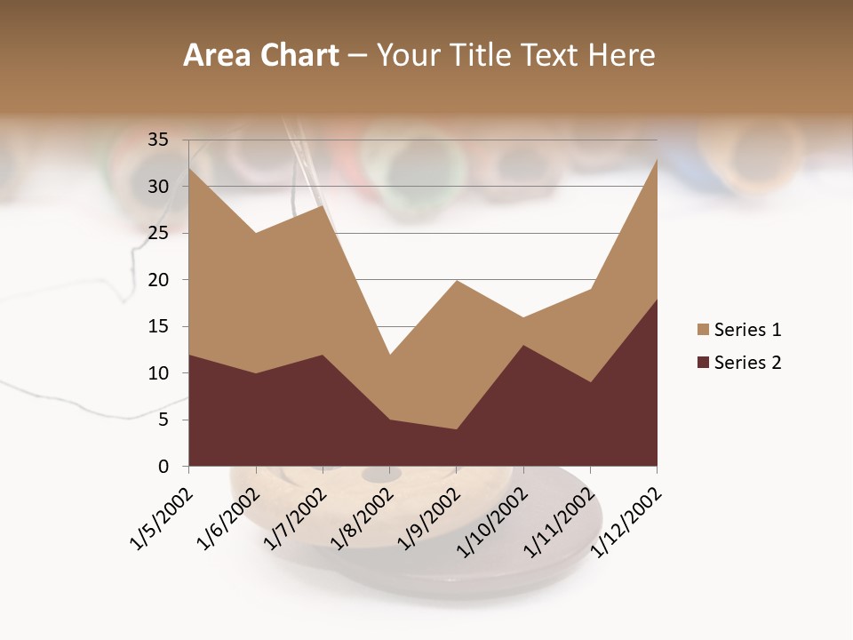 Cliche Sewing Roll PowerPoint Template