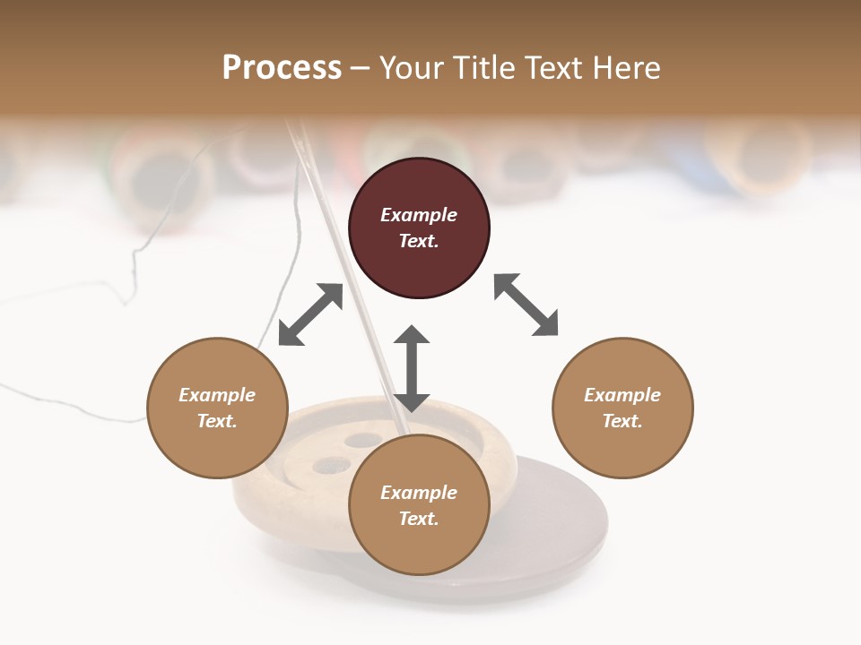 Cliche Sewing Roll PowerPoint Template