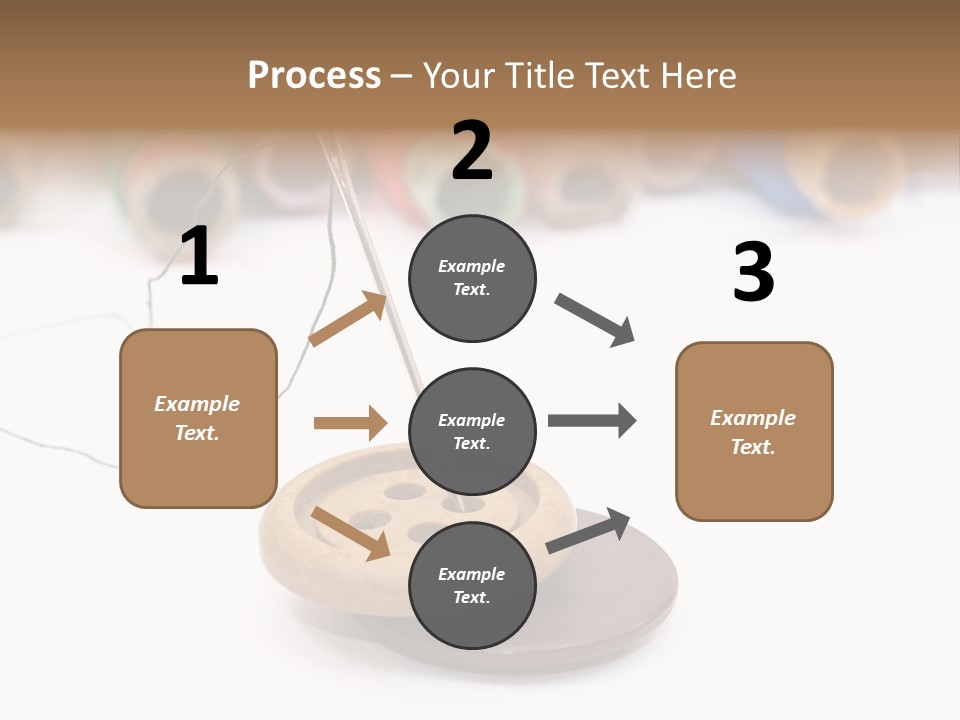 Cliche Sewing Roll PowerPoint Template