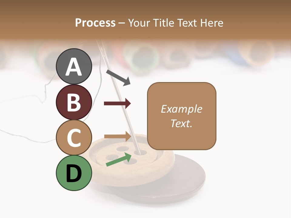 Cliche Sewing Roll PowerPoint Template