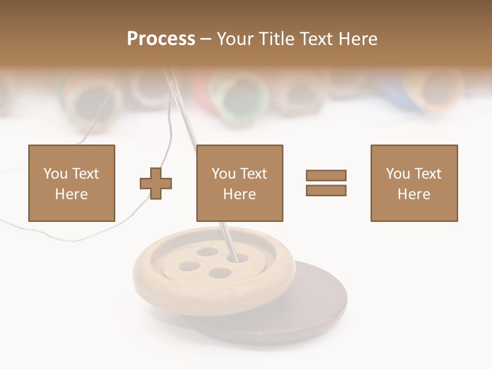 Cliche Sewing Roll PowerPoint Template