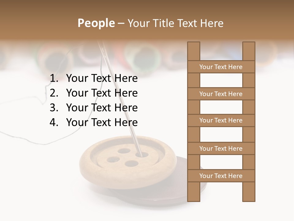 Cliche Sewing Roll PowerPoint Template