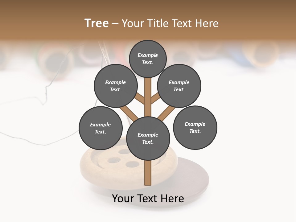 Cliche Sewing Roll PowerPoint Template