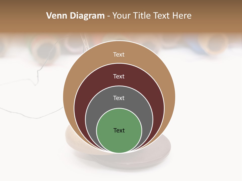 Cliche Sewing Roll PowerPoint Template