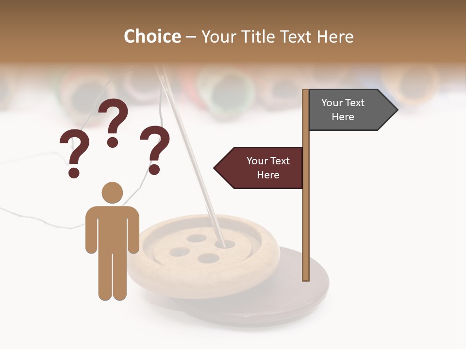 Cliche Sewing Roll PowerPoint Template