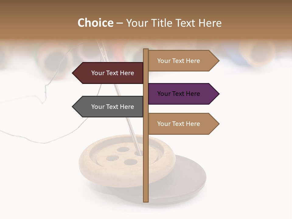 Cliche Sewing Roll PowerPoint Template