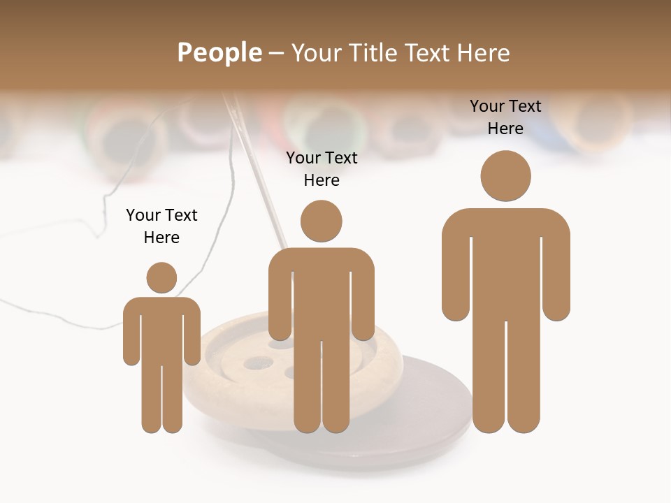 Cliche Sewing Roll PowerPoint Template