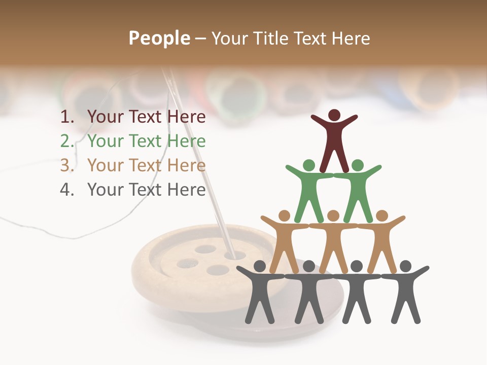 Cliche Sewing Roll PowerPoint Template