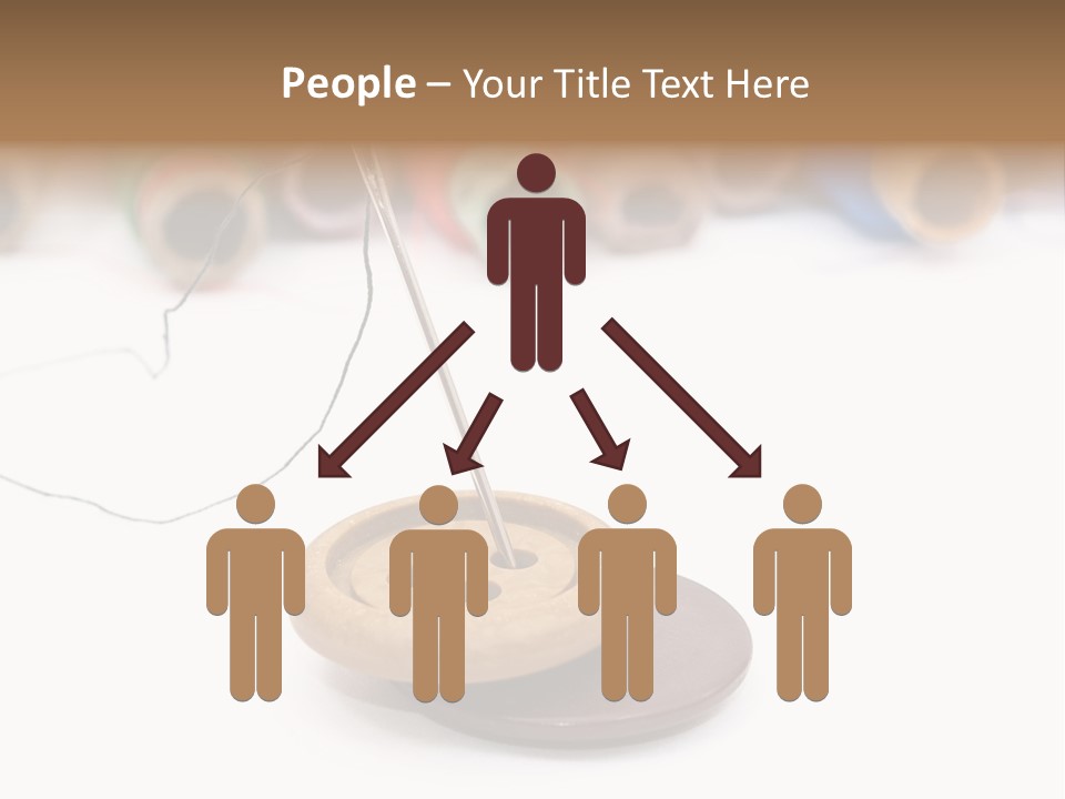 Cliche Sewing Roll PowerPoint Template