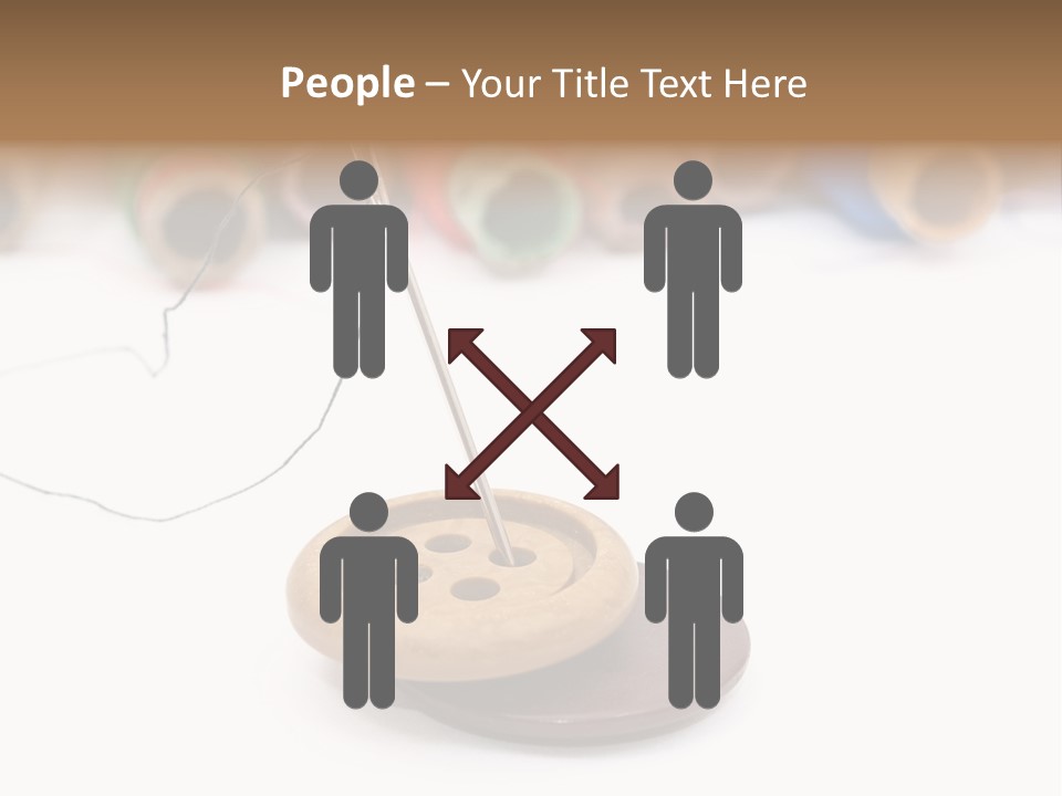 Cliche Sewing Roll PowerPoint Template