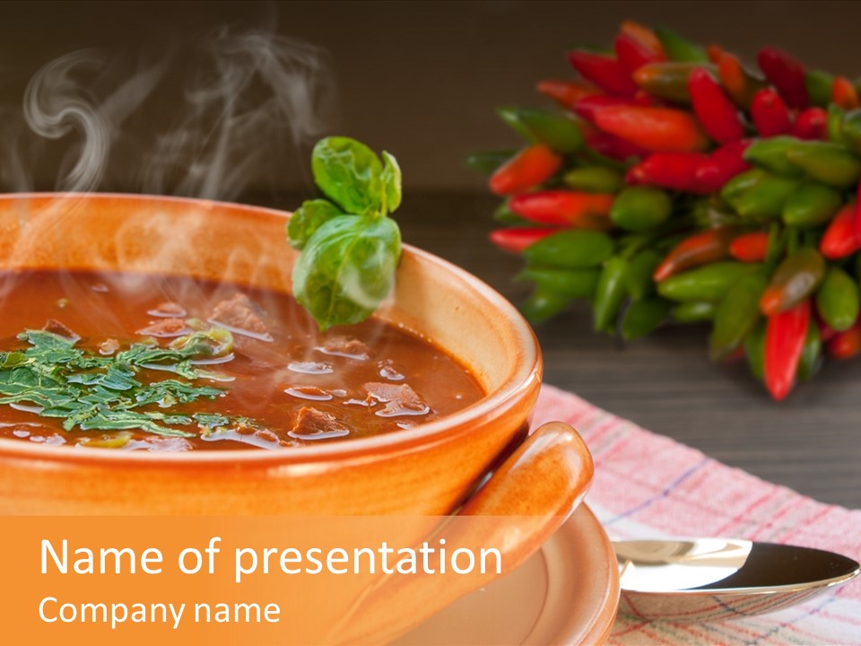 Savory Food Pulse PowerPoint Template