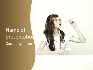 Sexy Posing Art PowerPoint Template