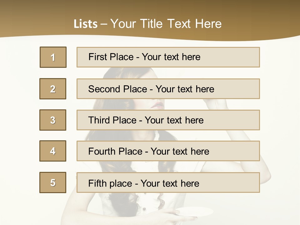 Sexy Posing Art PowerPoint Template