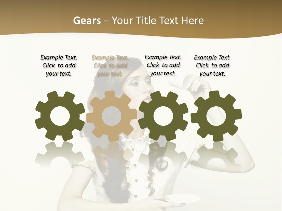 Sexy Posing Art PowerPoint Template