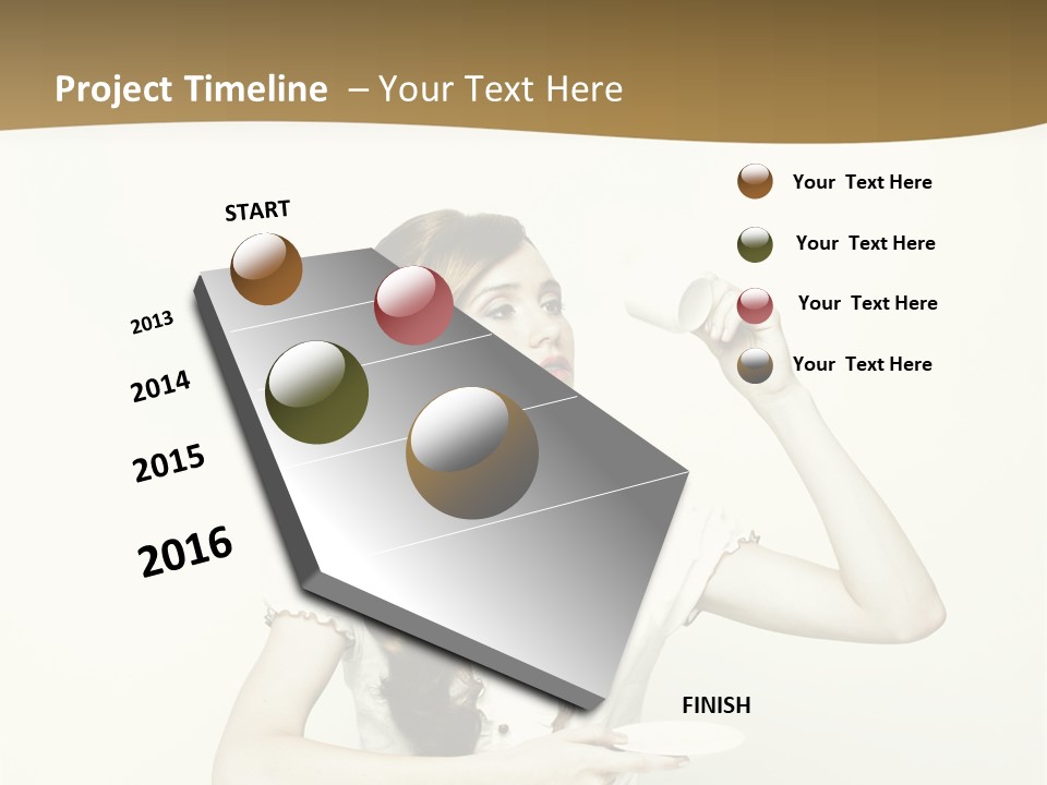 Sexy Posing Art PowerPoint Template