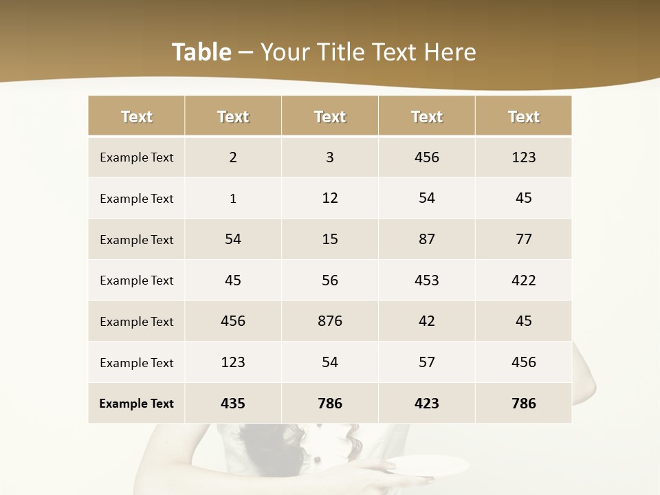 Sexy Posing Art PowerPoint Template