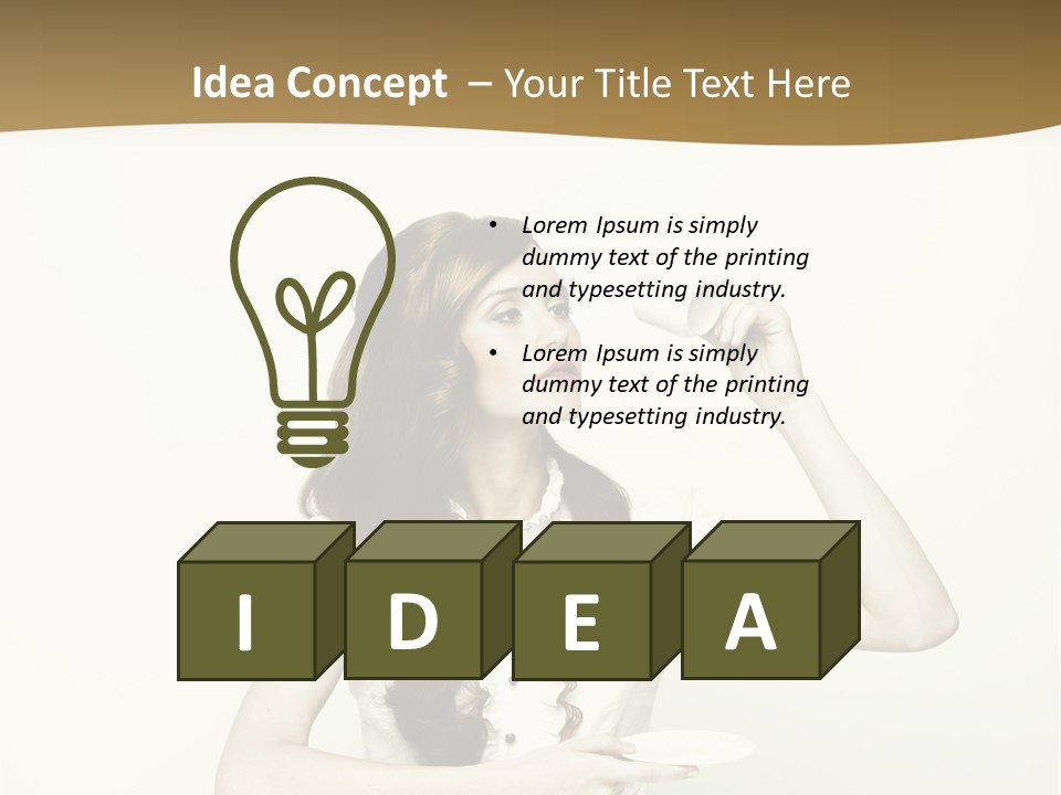 Sexy Posing Art PowerPoint Template