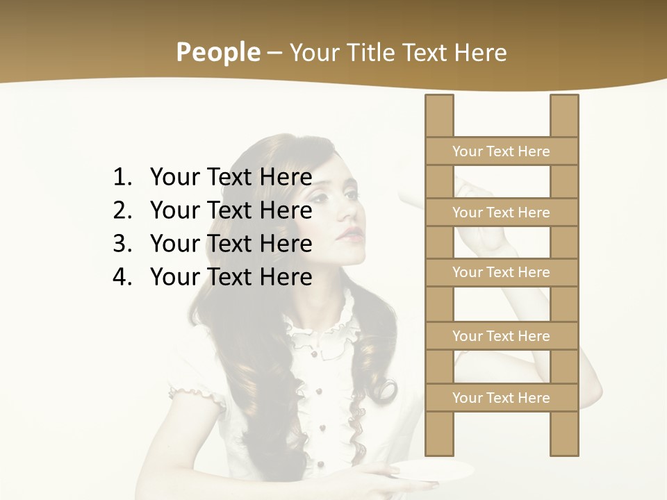 Sexy Posing Art PowerPoint Template