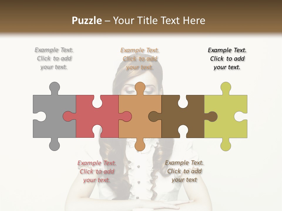 Femininity Vintage Flavor PowerPoint Template