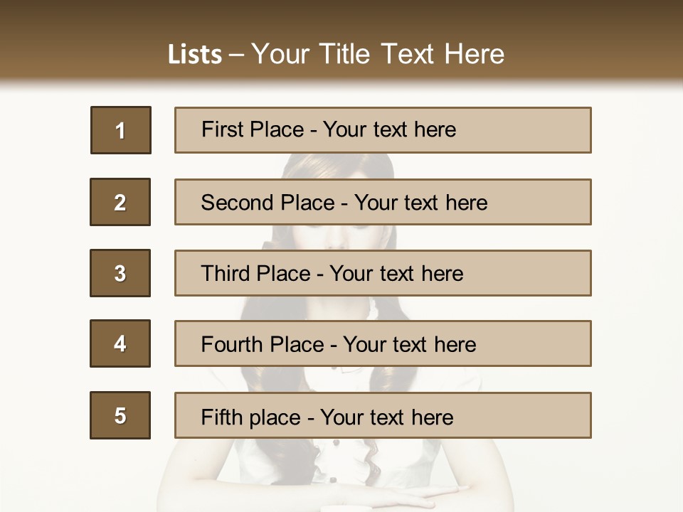 Femininity Vintage Flavor PowerPoint Template