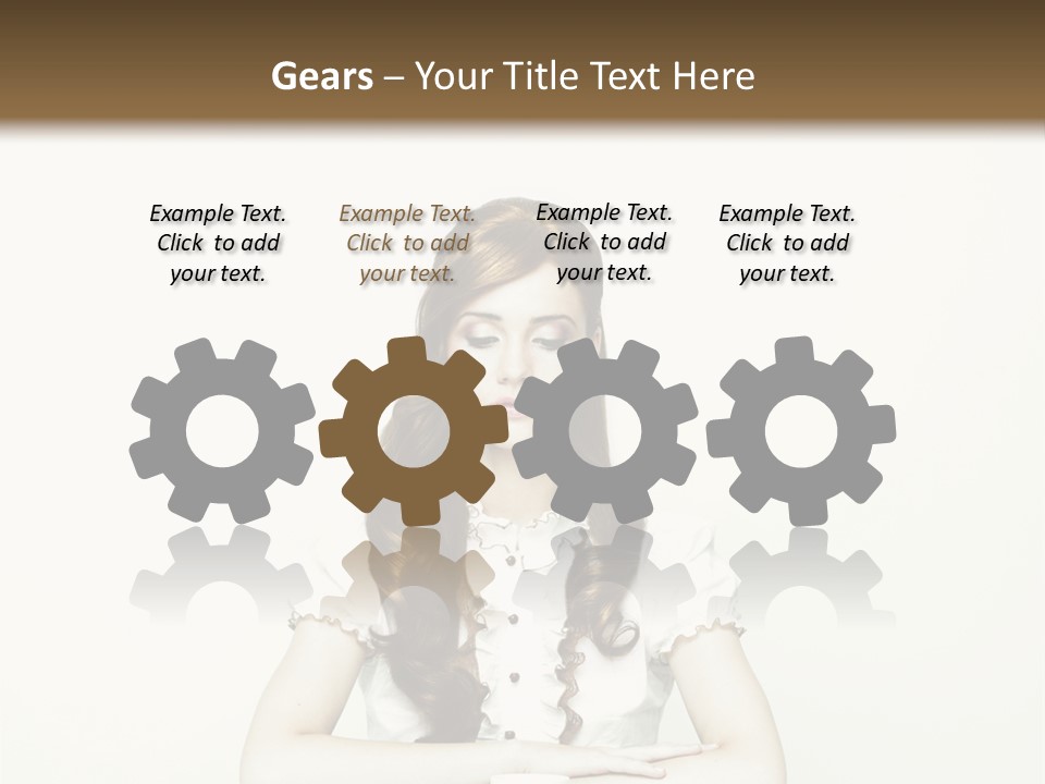 Femininity Vintage Flavor PowerPoint Template