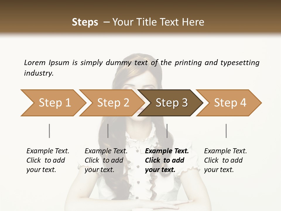 Femininity Vintage Flavor PowerPoint Template