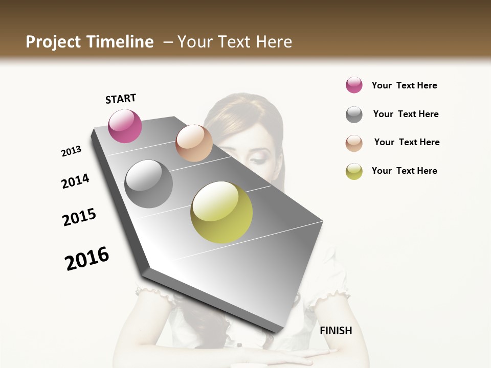 Femininity Vintage Flavor PowerPoint Template