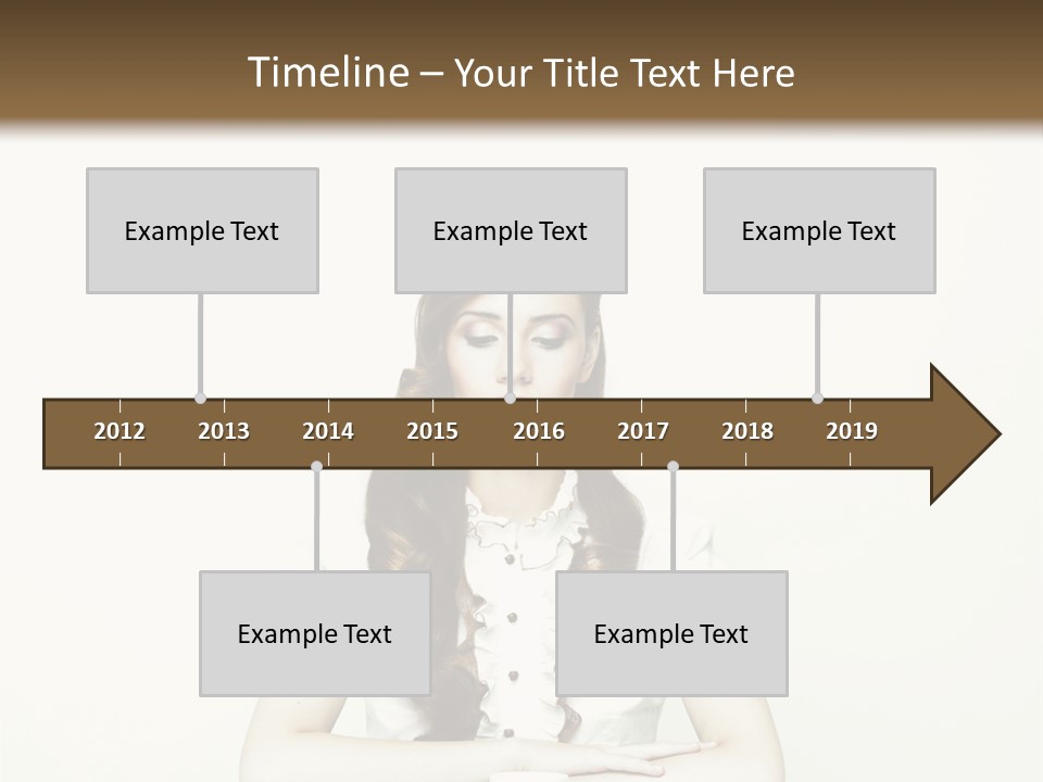 Femininity Vintage Flavor PowerPoint Template