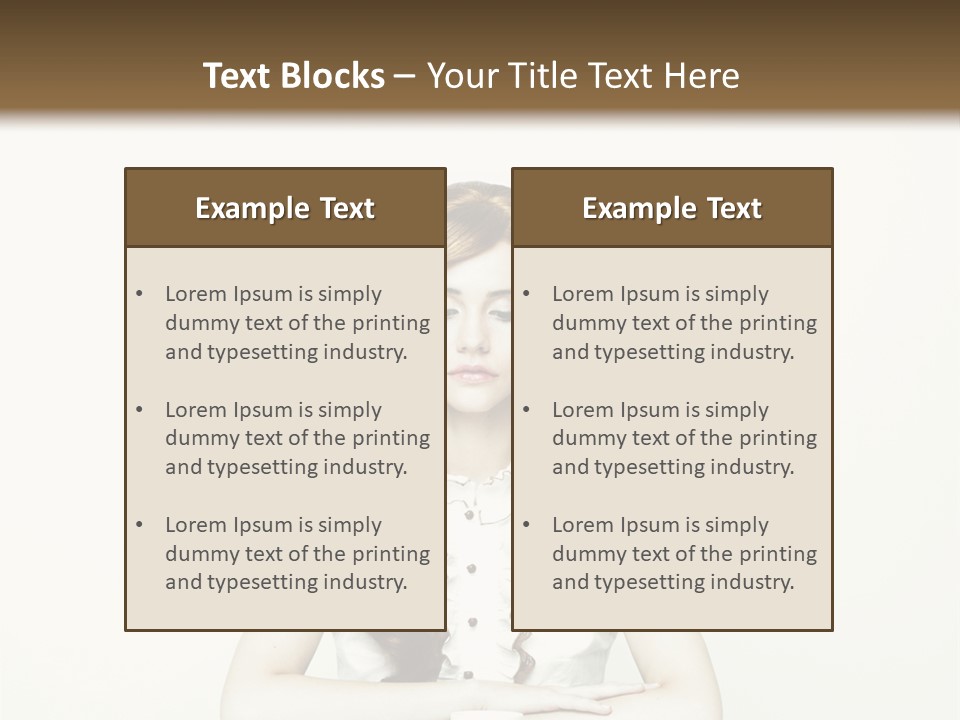 Femininity Vintage Flavor PowerPoint Template