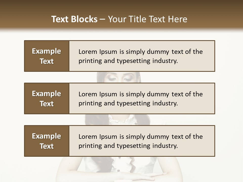 Femininity Vintage Flavor PowerPoint Template