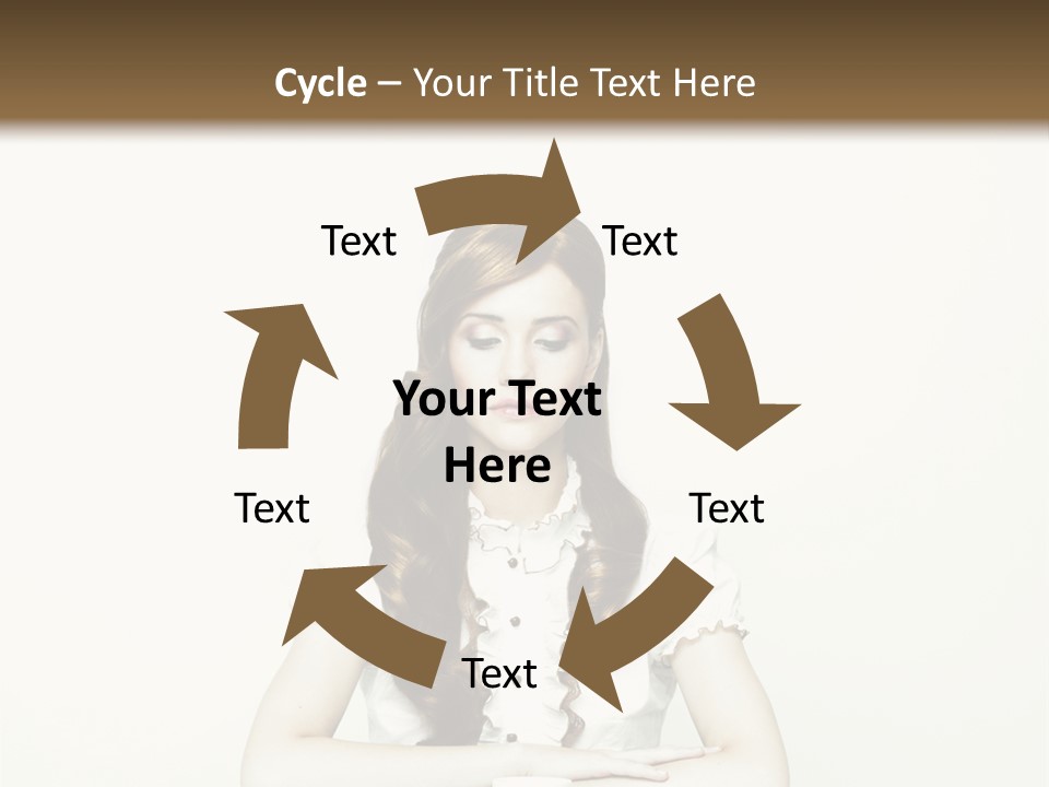 Femininity Vintage Flavor PowerPoint Template