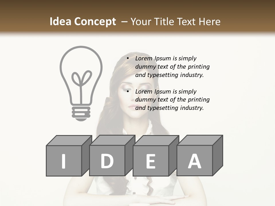 Femininity Vintage Flavor PowerPoint Template