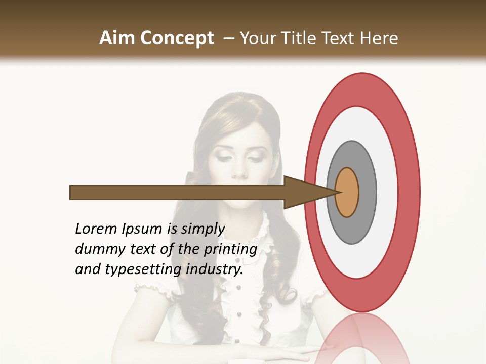 Femininity Vintage Flavor PowerPoint Template