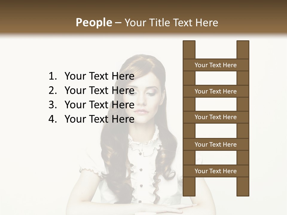 Femininity Vintage Flavor PowerPoint Template