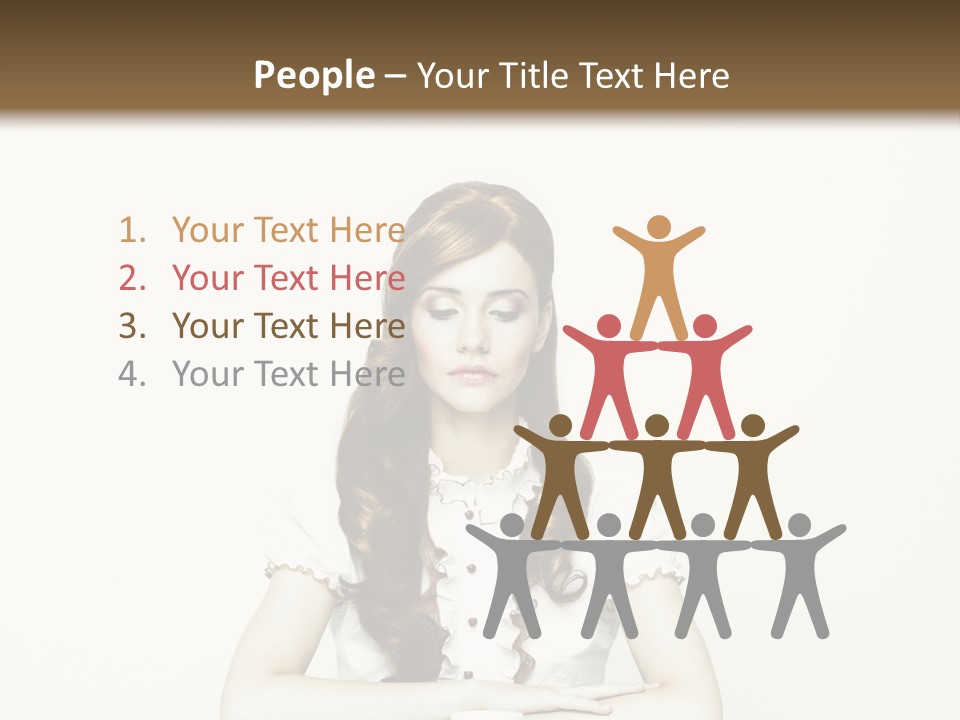 Femininity Vintage Flavor PowerPoint Template