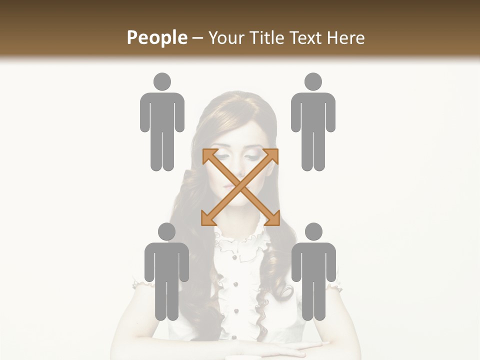 Femininity Vintage Flavor PowerPoint Template