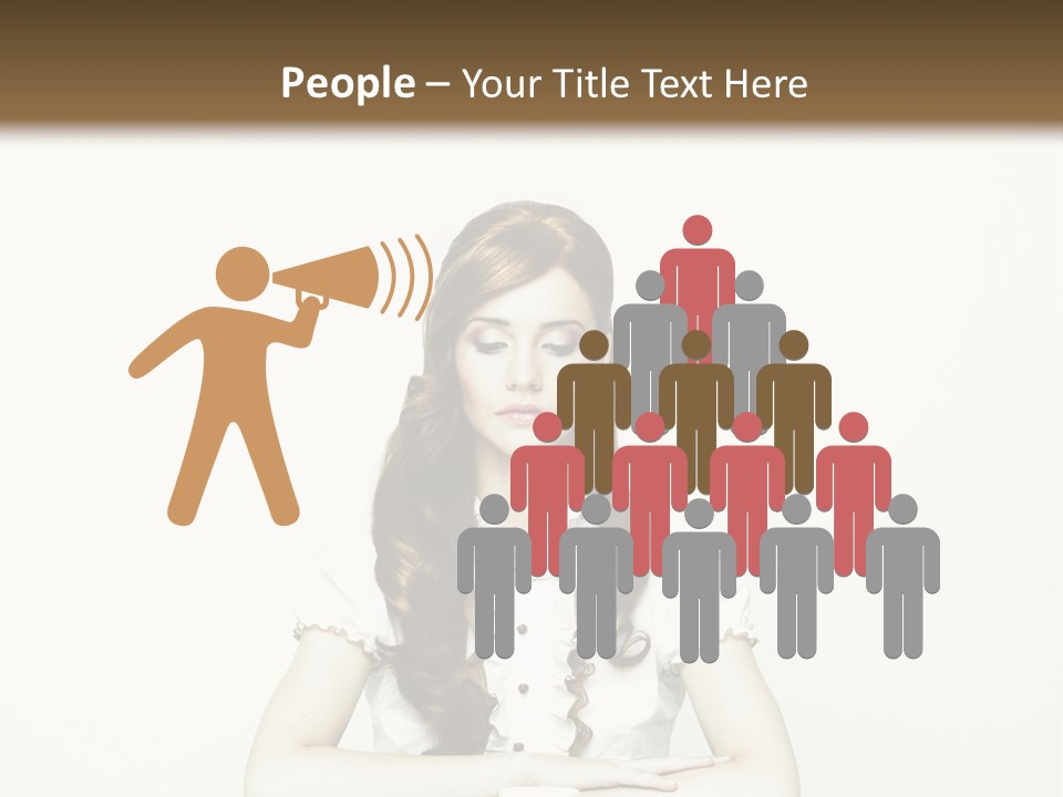 Femininity Vintage Flavor PowerPoint Template