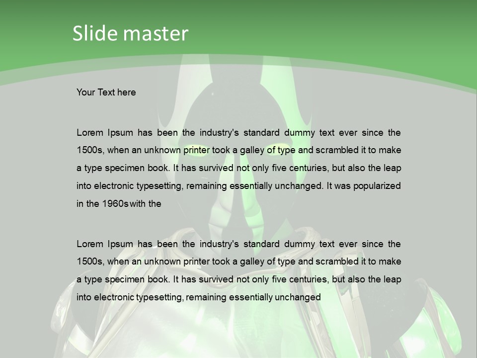 Object People Beautiful PowerPoint Template