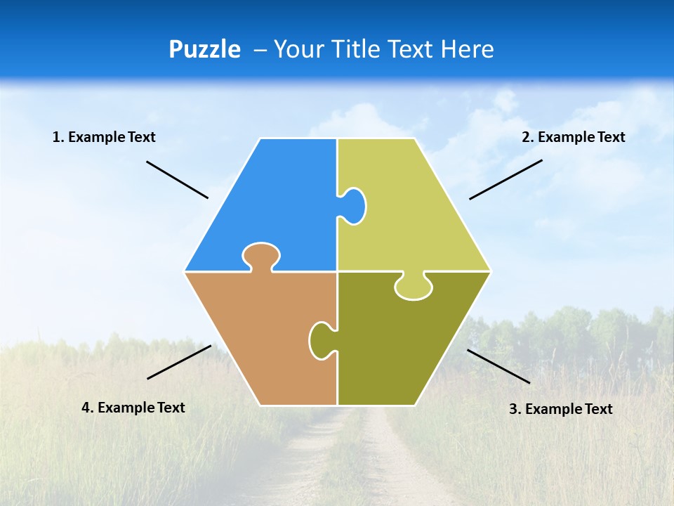 Rural Row Sunrise PowerPoint Template