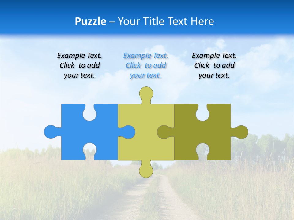 Rural Row Sunrise PowerPoint Template