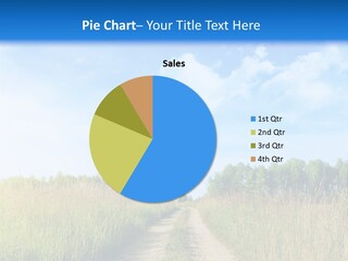 Rural Row Sunrise PowerPoint Template