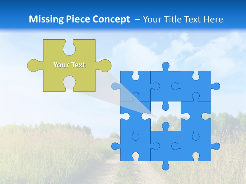 Rural Row Sunrise PowerPoint Template