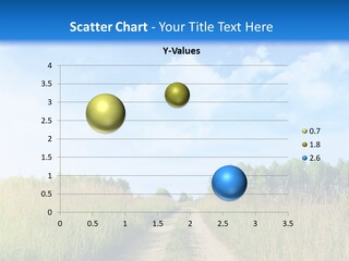 Rural Row Sunrise PowerPoint Template