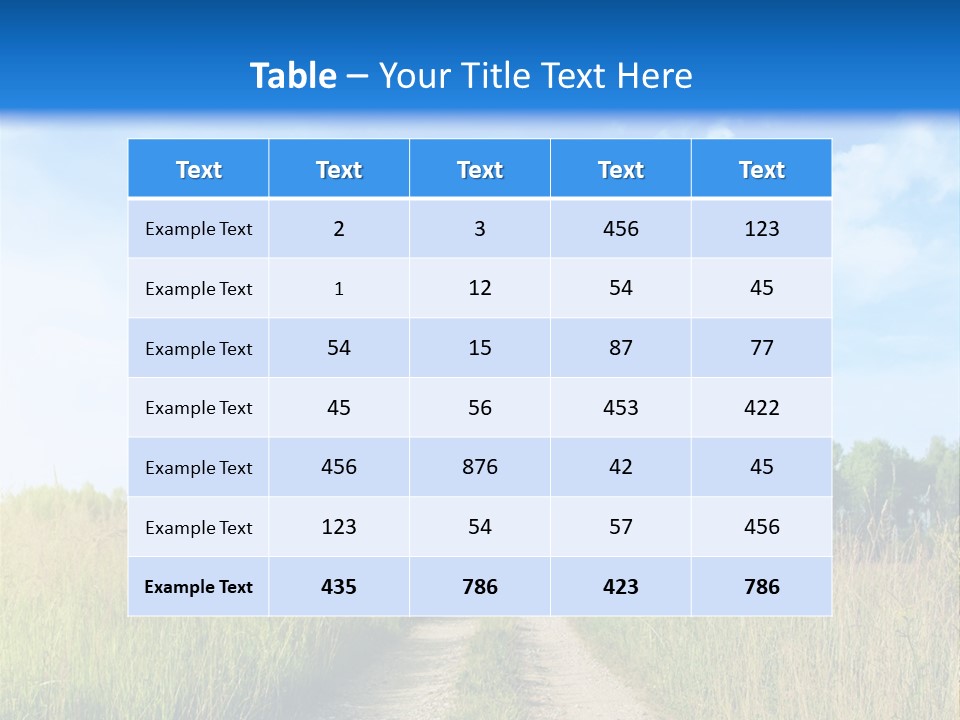Rural Row Sunrise PowerPoint Template